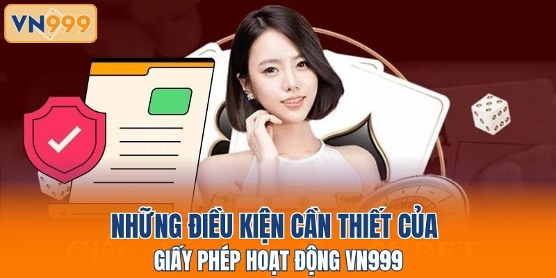 Những điều kiện cần thiết của giấy phép hoạt động VN999